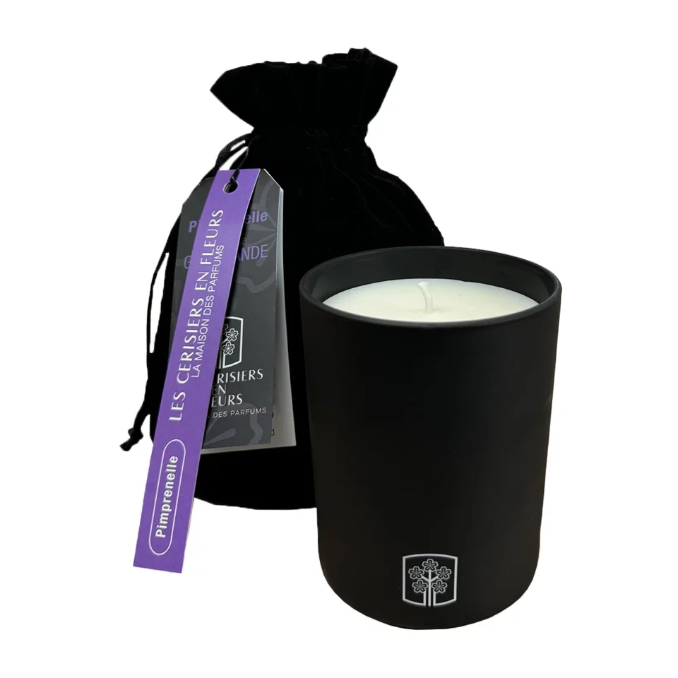 cherry blossom candle, burnet