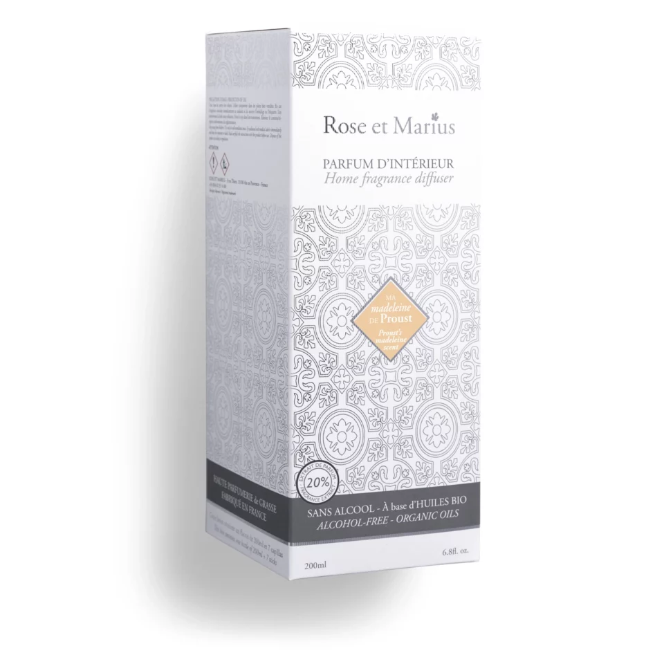 Rose et Marius
DIFFUSEUR DE PARFUM D'INTÉRIEUR
Madeleine de Proust